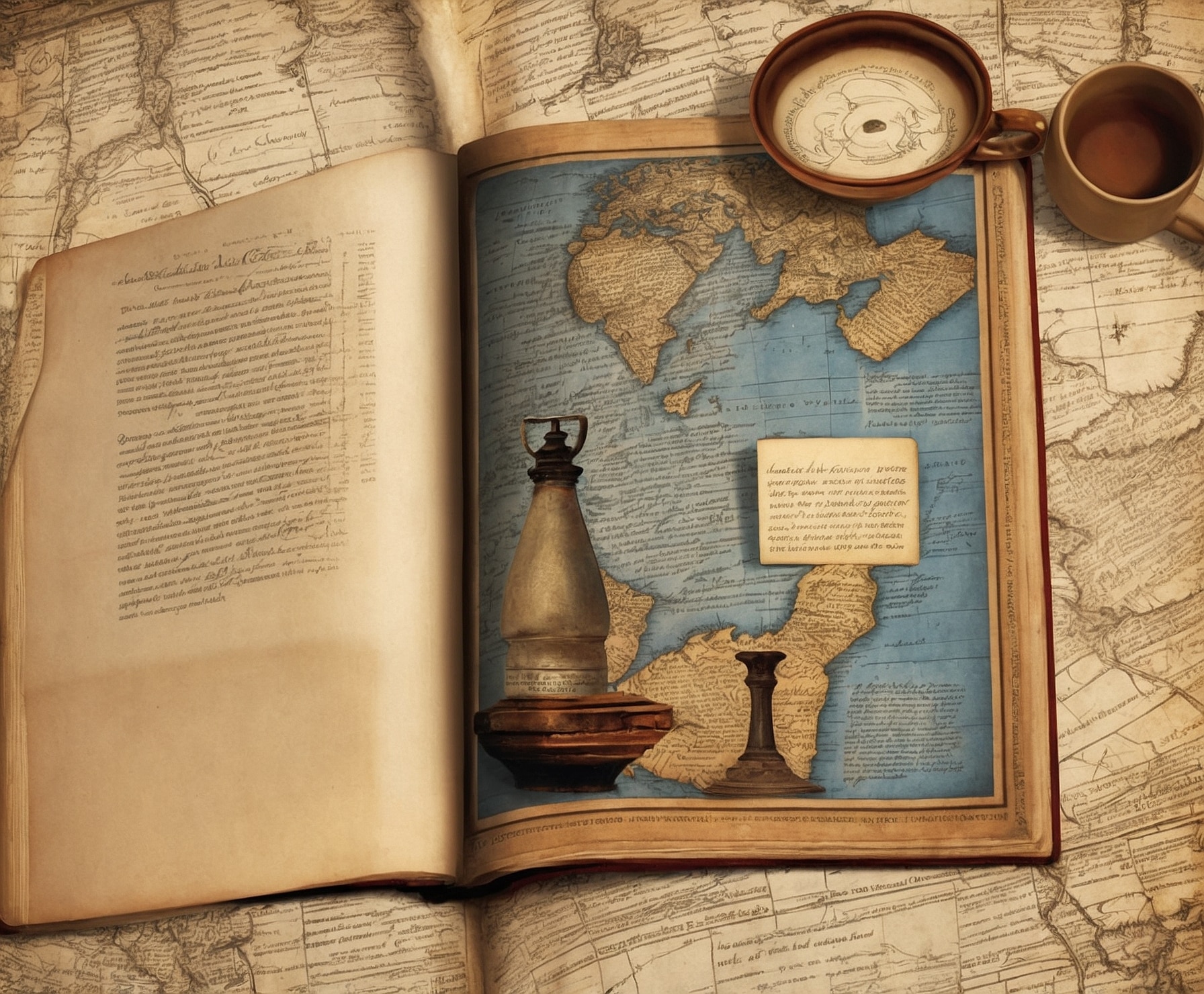 Portafolio visual histórico en pantalla