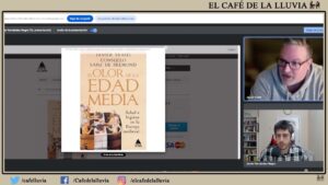 Javier con Javier Fernández en El Café de la Lluvia