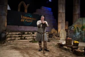 Javier vestido de campesino